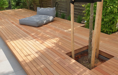 Jatoba Terrassendielen für den Garten